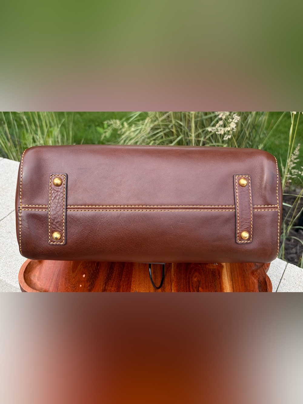 Dooney & Bourke Cassidy Hobo Large Chestnut Brown Florentine Leather NWT - Picture 13 of 17